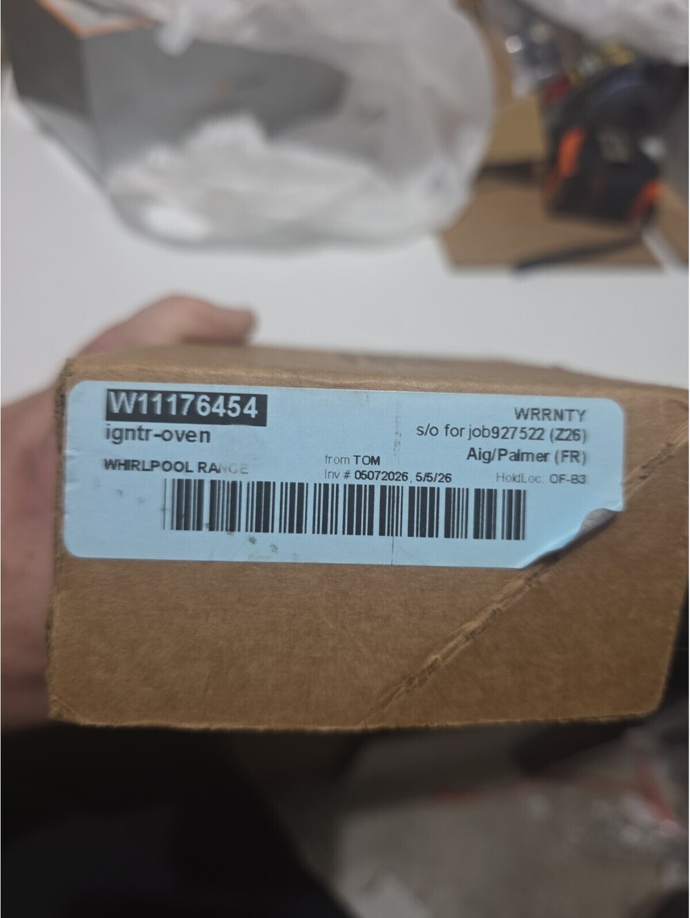 Whirlpool W11176454 Burner Igniter